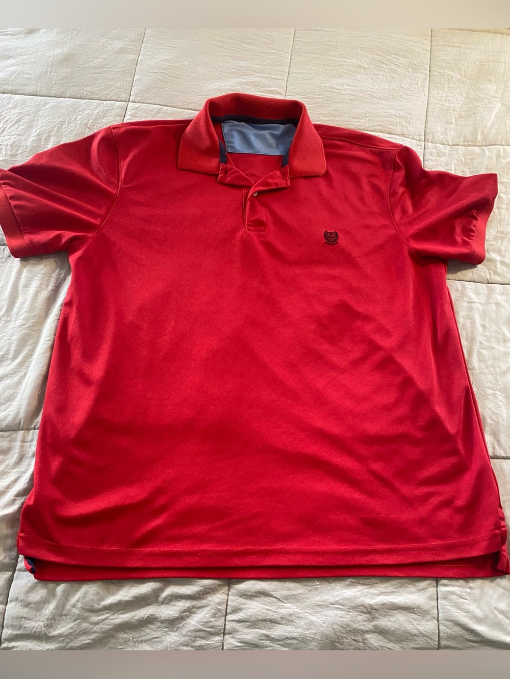 Champs Men's Red Polo Shirt with Contrast Collar Lining